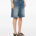 Pantaloncini di jeans a cinque tasche in blu R13 - donna 