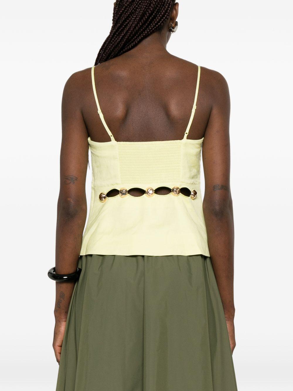Top Cruz Cami in verde lime 