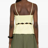 Top Cruz Cami in verde lime 
