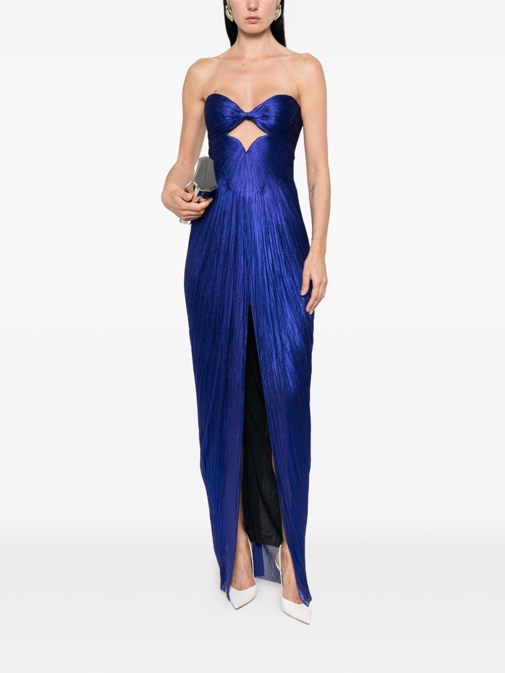 Abito maxi con cut-out stephanie in blu Maria lucia hohan - donna 