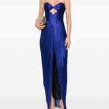 Abito maxi con cut-out stephanie in blu Maria lucia hohan - donna 