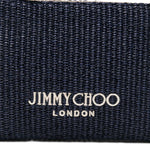 Clutch con logo stampato in rafia in blu Jimmy choo - donna 