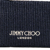 Clutch con logo stampato in rafia in blu Jimmy choo - donna 