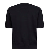 T-shirt a manica corta in nero Laneus - uomo 
