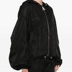 Bomber con cappuccio in nero The attico - donna 