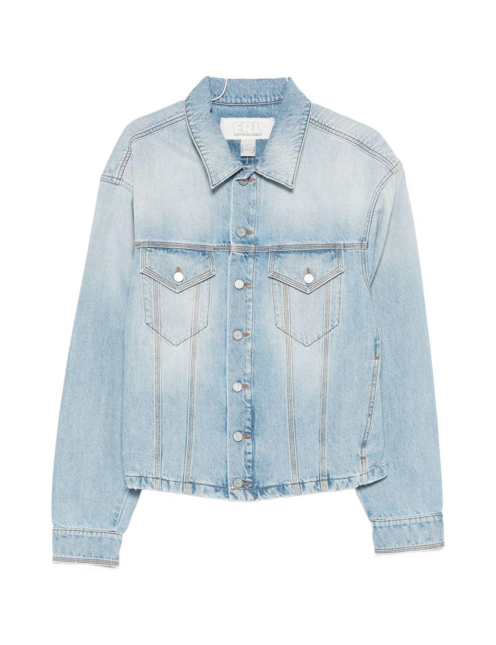 Giacca denim con tasche in azzurro ERL - uomo 
