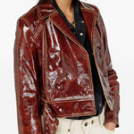 Giacca doppio petto in vernice in marrone Diesel - donna 