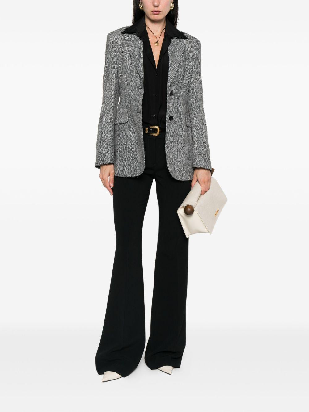 Blazer con motivo a spina di pesce in girigo Ermanno scervino - donna 