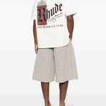 T-shirt con logo grafico in bianco Rhude - uomo 