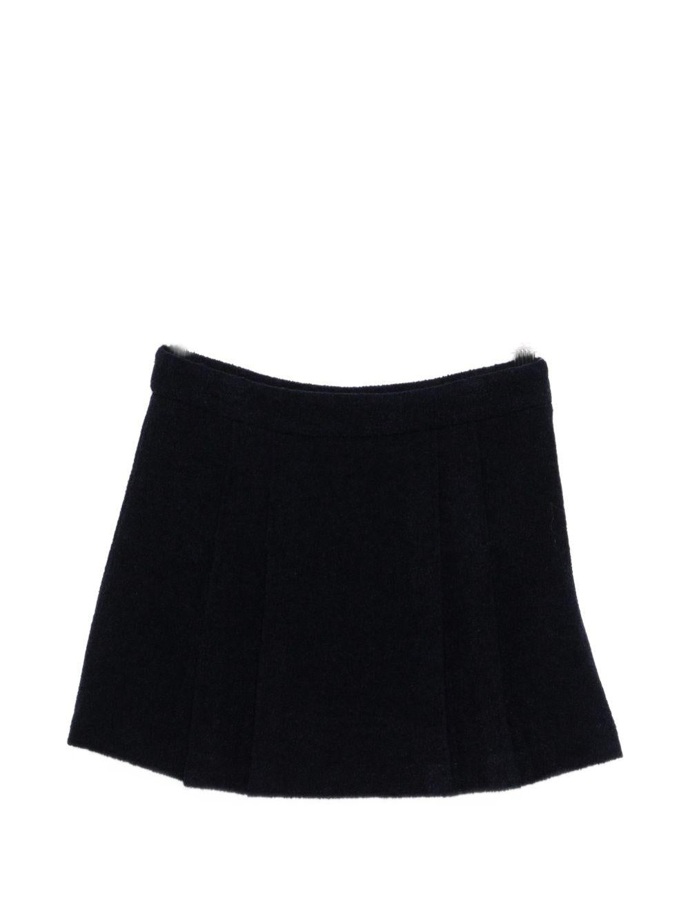 Minigonna plissé in blu Thelaurent - donna 