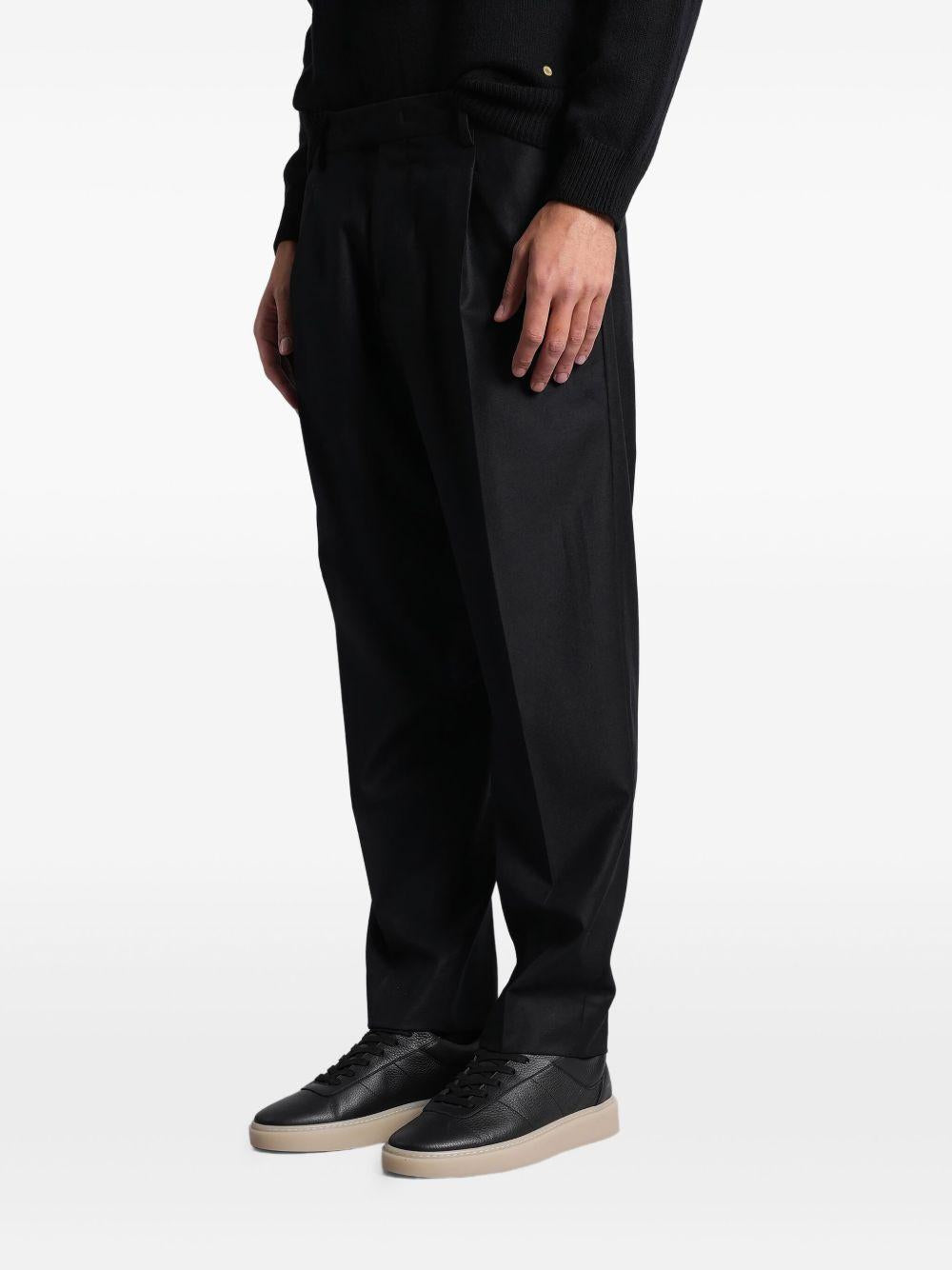 Pantaloni a gamba dritta albert in nero Grayed - uomo 