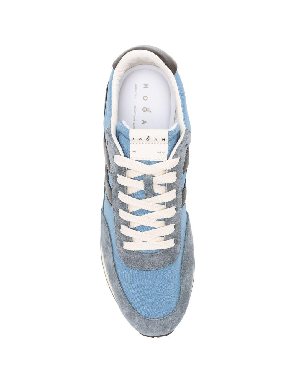 Sneakers con logo in blu Hogan - uomo 