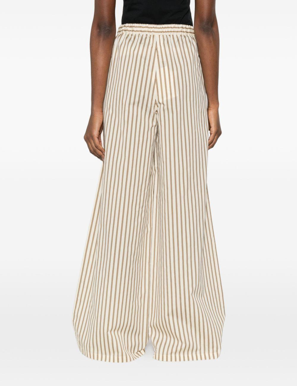 Pantaloni Ordine a righe in marrone Maxmara - donna 