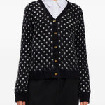 Cardigan a pois in nero Ganni - donna 