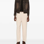 T-shirt in maglia marrone scuro John Smedley - uomo 