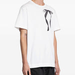 Polo con stampa a nastro in bianco Simone rocha - uomo 