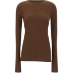 Top trasparente a maniche lunghe in marrone Entire studios - unisex 