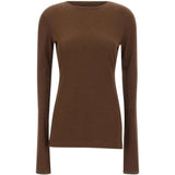 Top trasparente a maniche lunghe in marrone Entire studios - unisex 