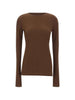 Top trasparente a maniche lunghe in marrone Entire studios - unisex