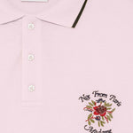 Polo con ricamo in rosa Drole de monsieur - uomo 