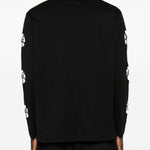 T-shirt a manica lunga con taglio in nero Simone rocha - uomo 
