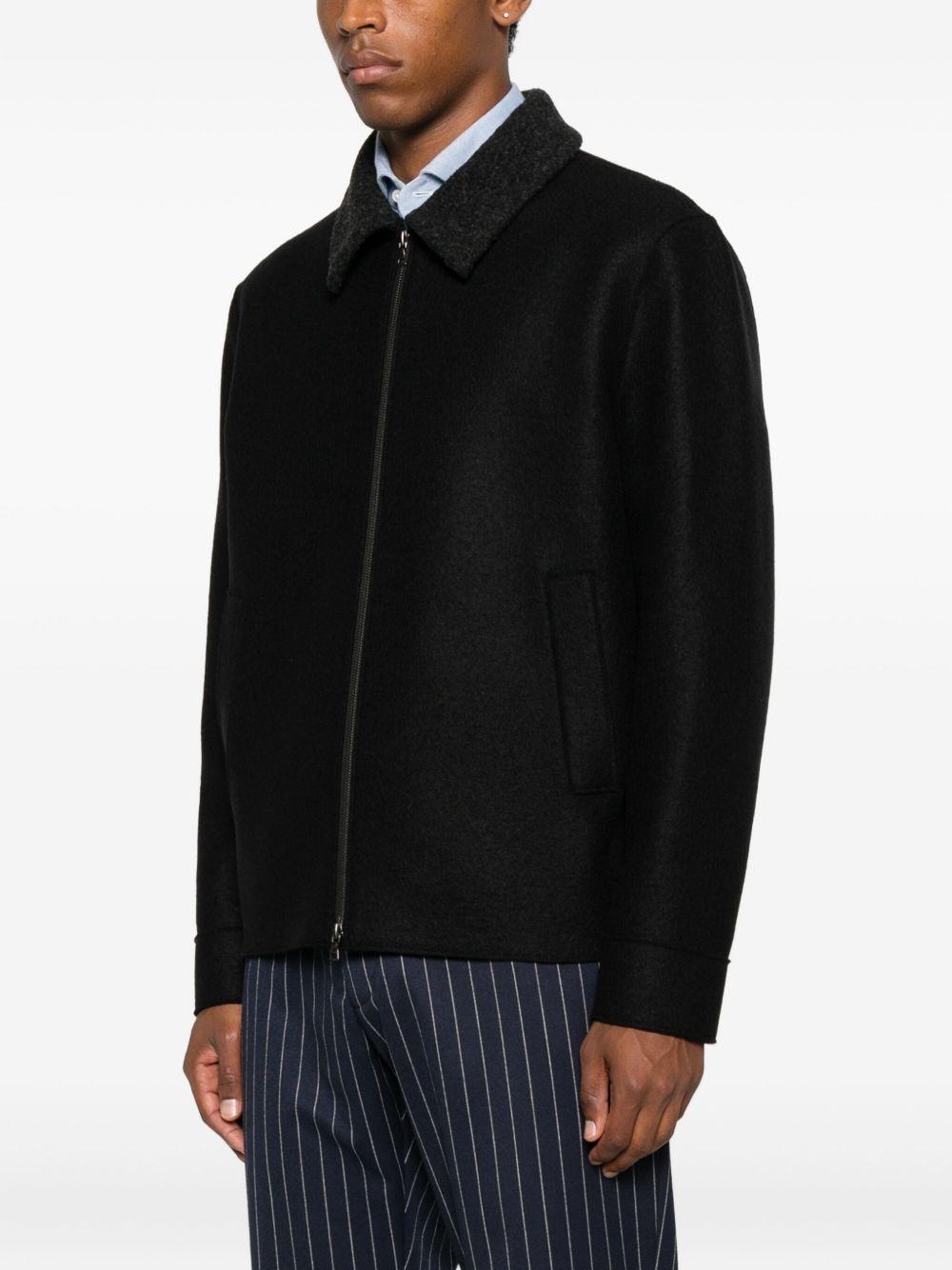 Giacca con zip in nero Harris wharf london - uomo 