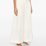 Pantaloni svasati in lana bianco Comme Des Garçons - donna 
