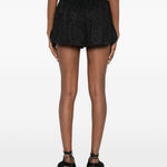 Shorts lamé in nero Oséree - donna 