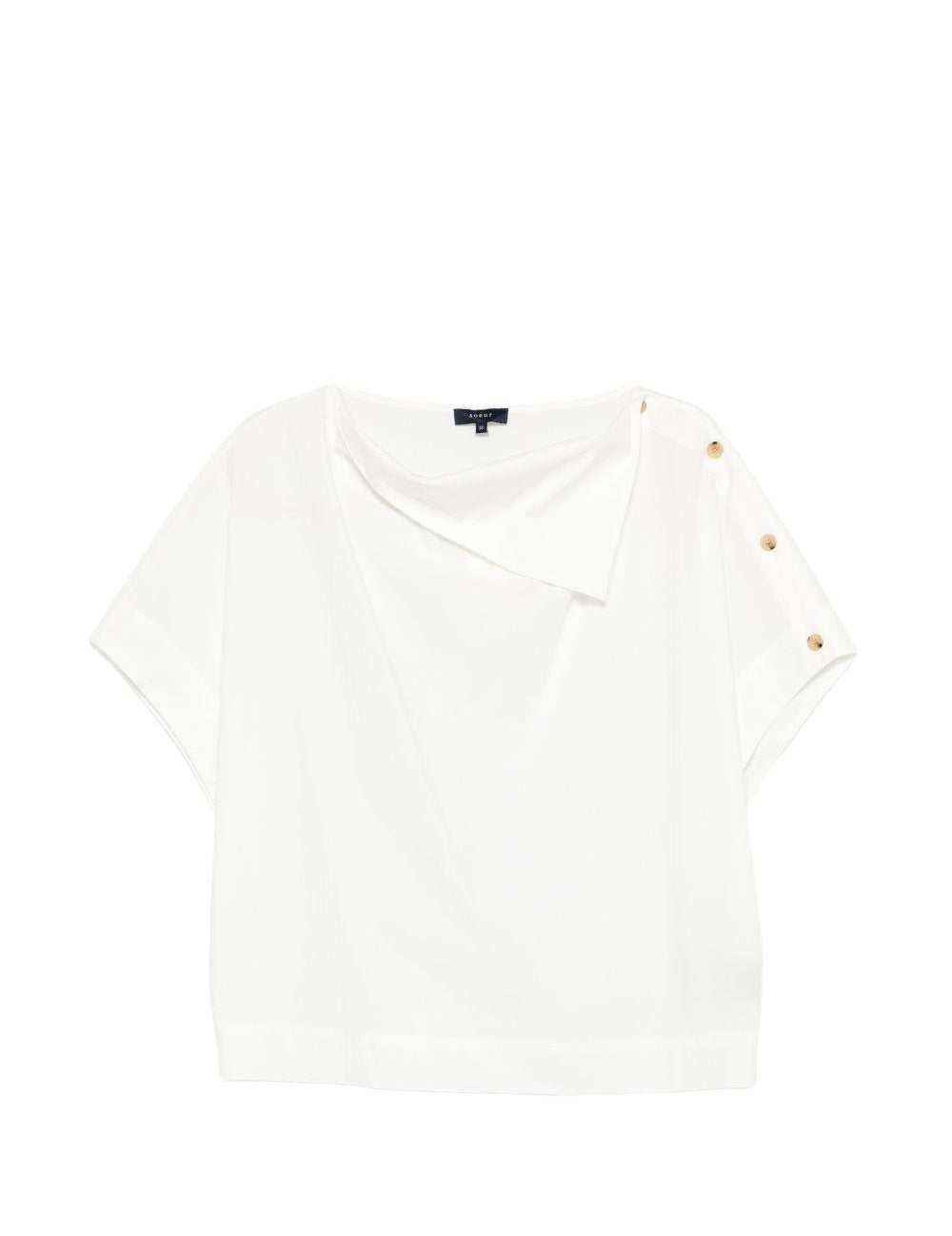 Top Issa a maniche corte in bianco Soeur - donna 