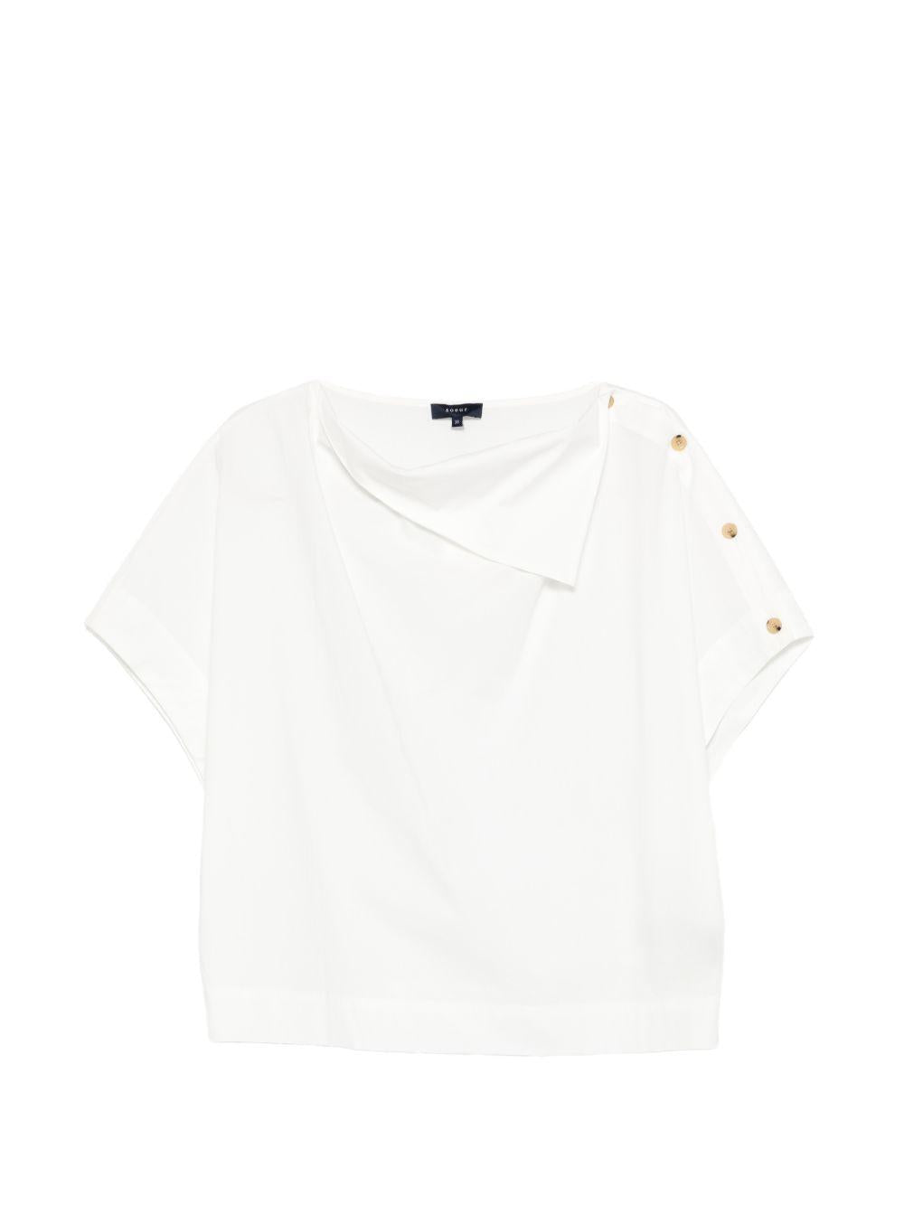 Top Issa a maniche corte in bianco Soeur - donna 