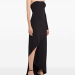 Abito midi Infinity in nero Courrèges - donna 