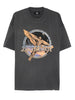 T-shirt con stampa grafica golden tour in grigio Represent - uomo