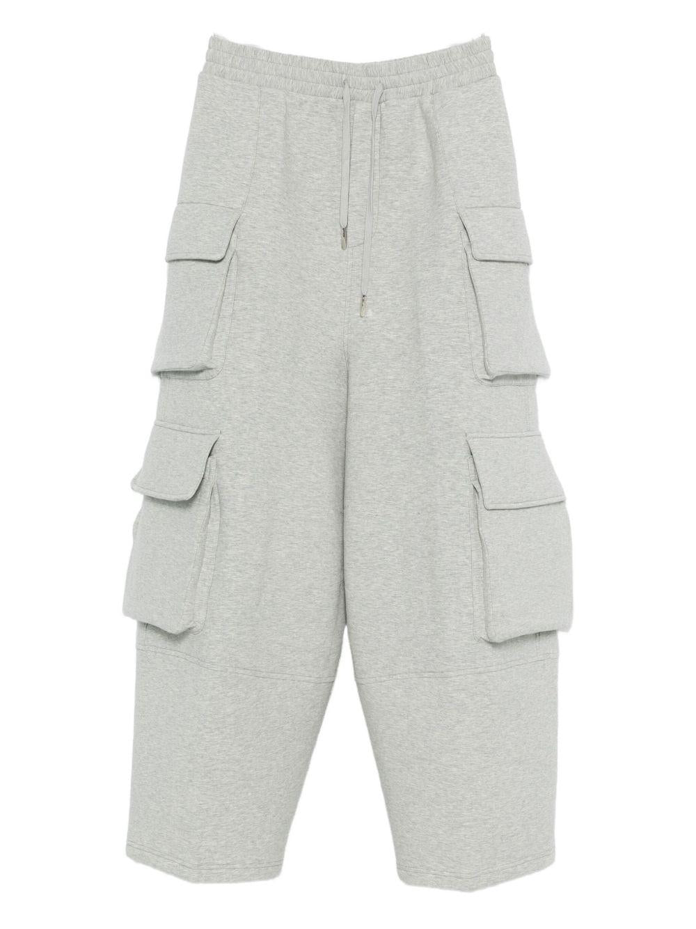 Pantaloni cargo con coulisse in grigio Feng Chen Wang - uomo 