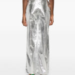Pantaloni dritti intrecciati in argento Rotate - donna 