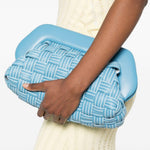 Clutch bios in azzurro Themoirè - donna 