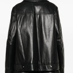 Giacca in pelle ciocca in nero Maxmara sportmax - donna 