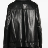 Giacca in pelle ciocca in nero Maxmara sportmax - donna 
