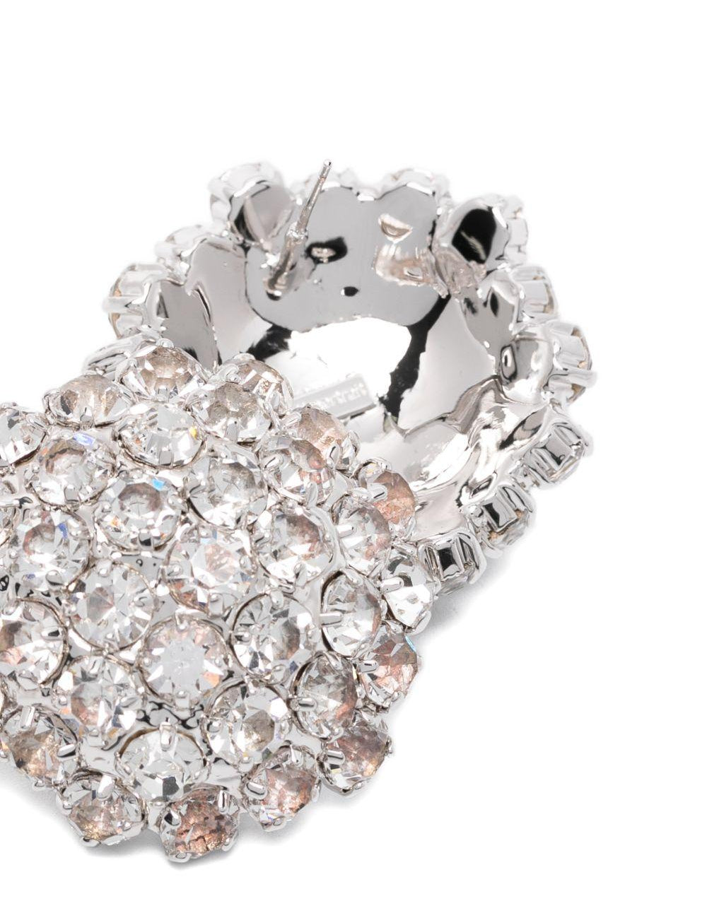 Orecchini a fiore di cristalloin argento Self-portrait - donna 