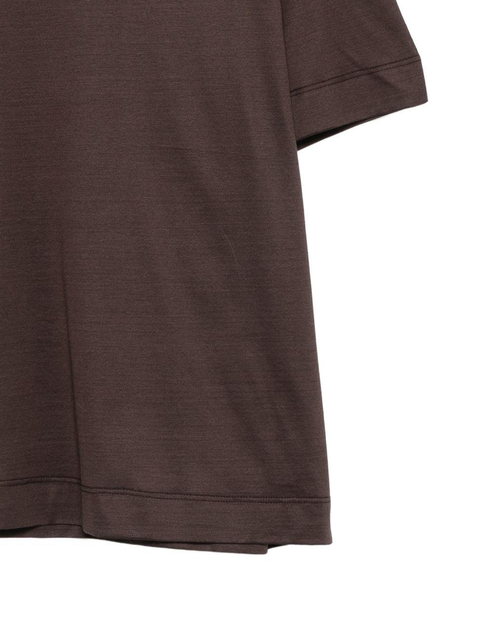 T-shirt a maniche corte in marrone Costumein - uomo 