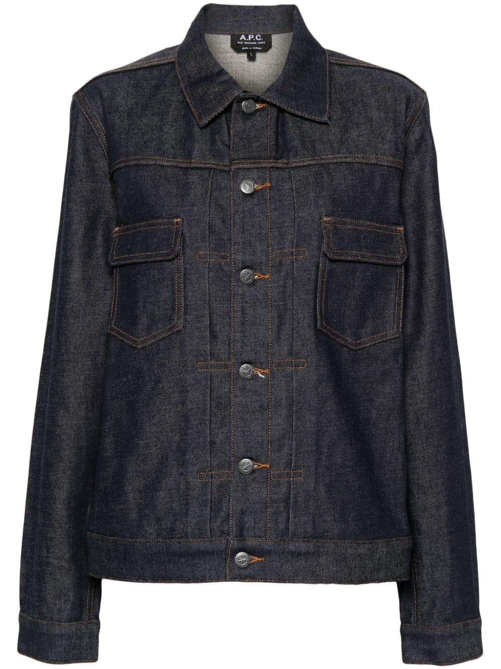 Giacca in denim blu A.P.C. - donna 