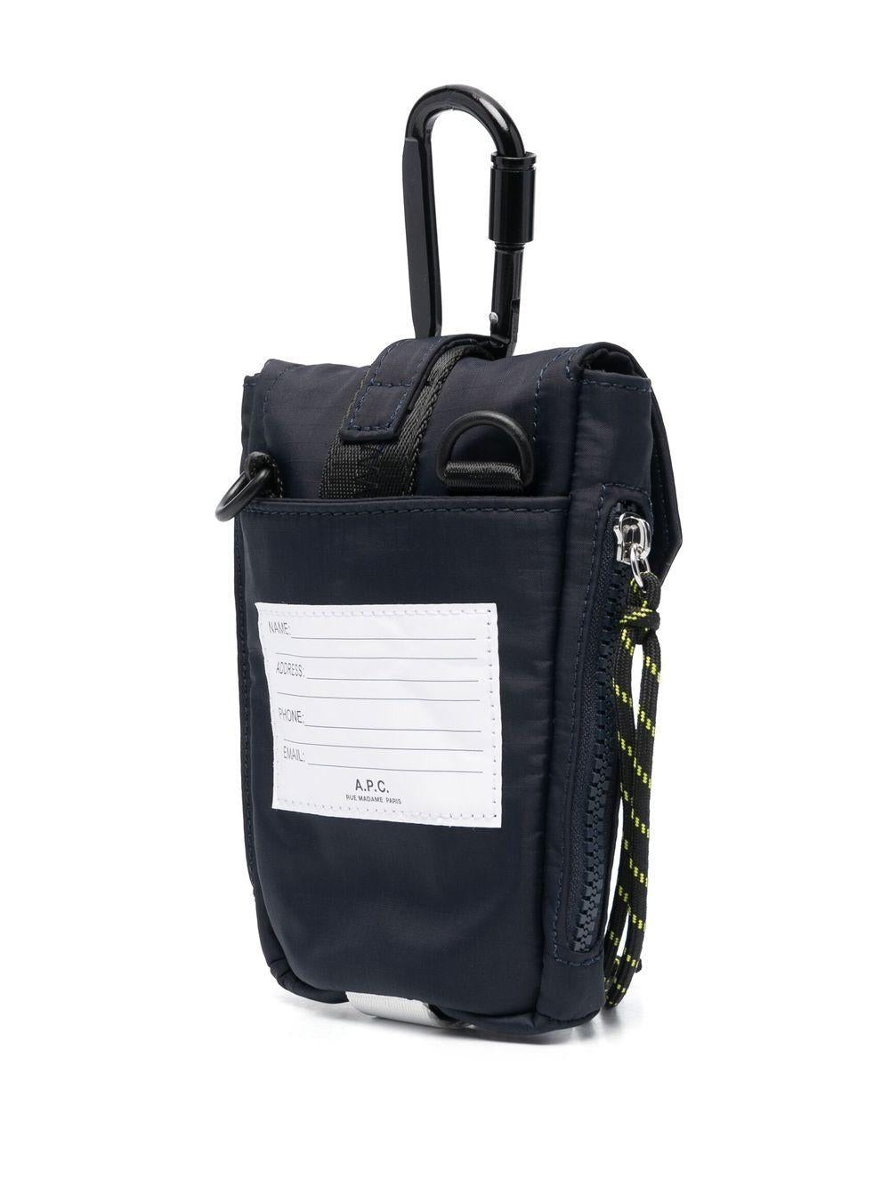 Borsa a tracolla trek in blu - A.P.C -  uomo 