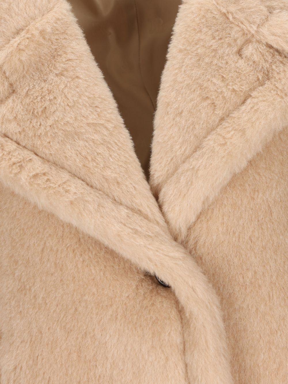 Giacca in Teddy di alpaca e cachemire corvino in beige Maxmara - donna 