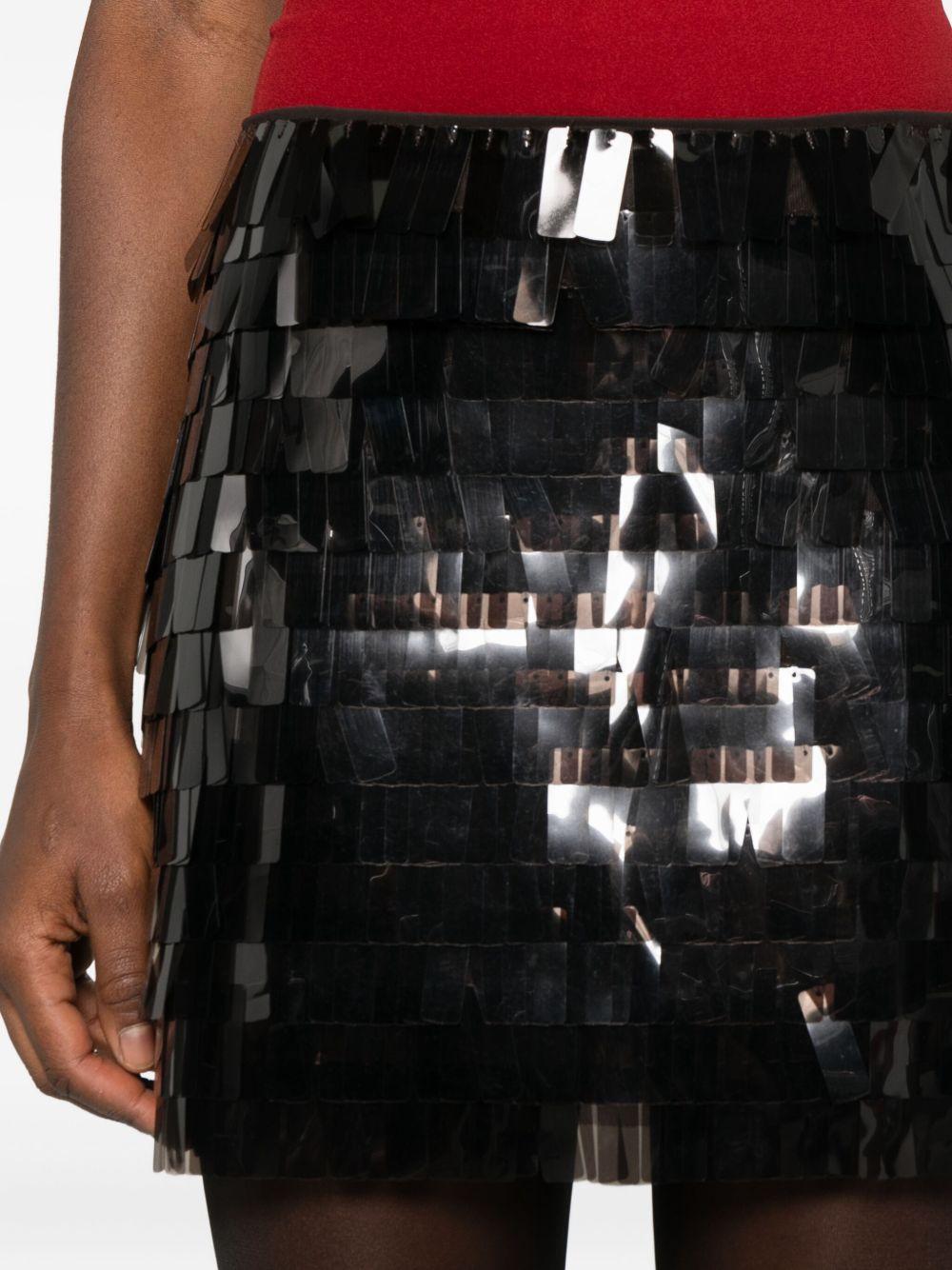 Minigonna Max con paillettes in nero Staud - donna 