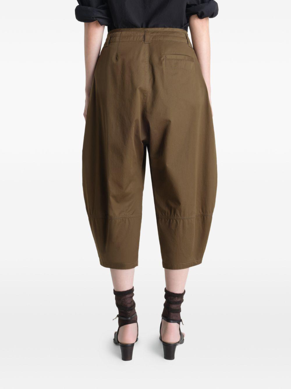 Bermuda gamba ampia in marrone LEMAIRE  - donna 
