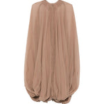 Mantella luxor in seta in beige Rick Owens - donna 