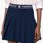 Minigonna con logo in blu Casablanca - donna 