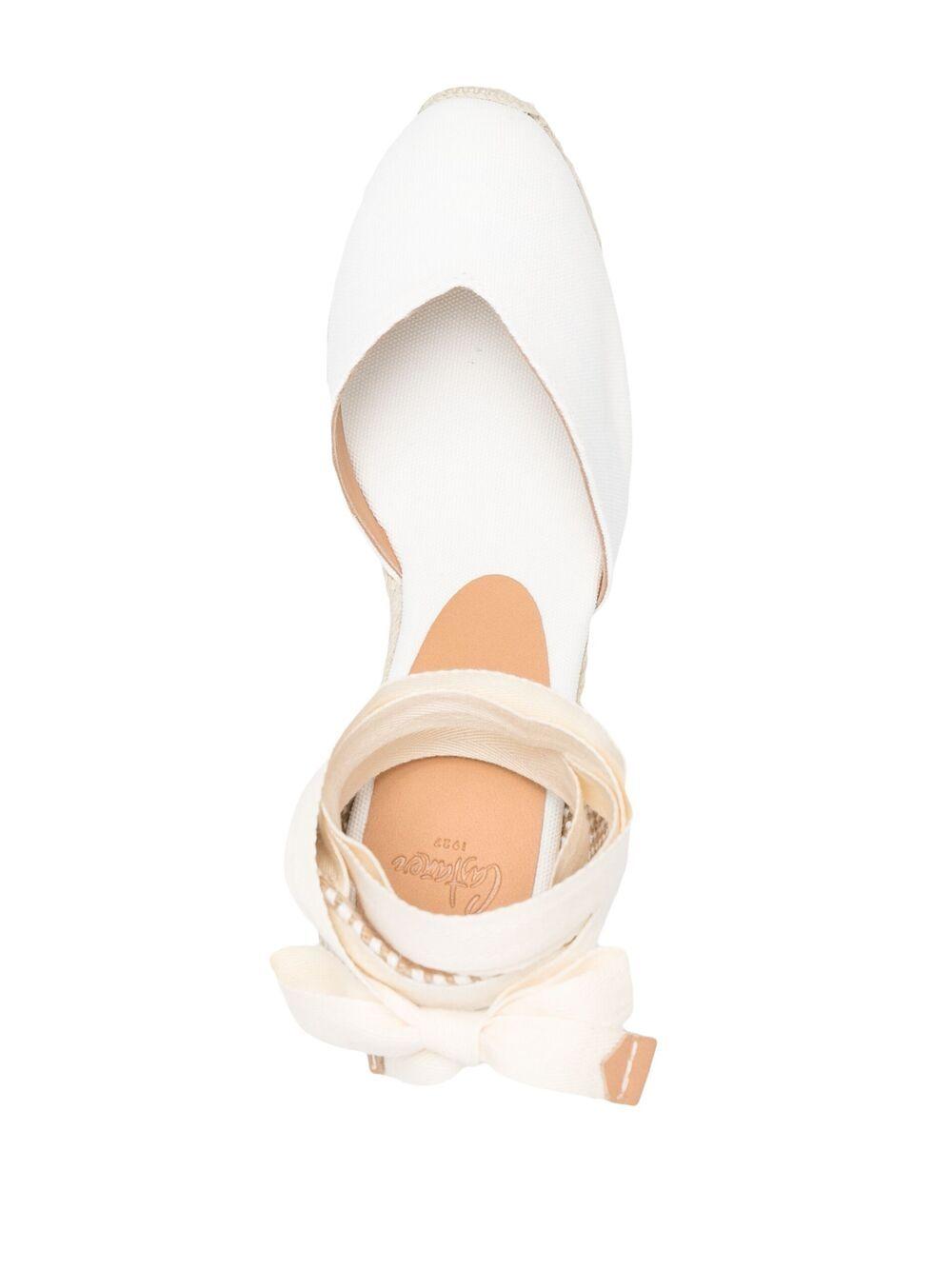 Espadrilles Chiara con zeppa in bianco Castañer - donna 