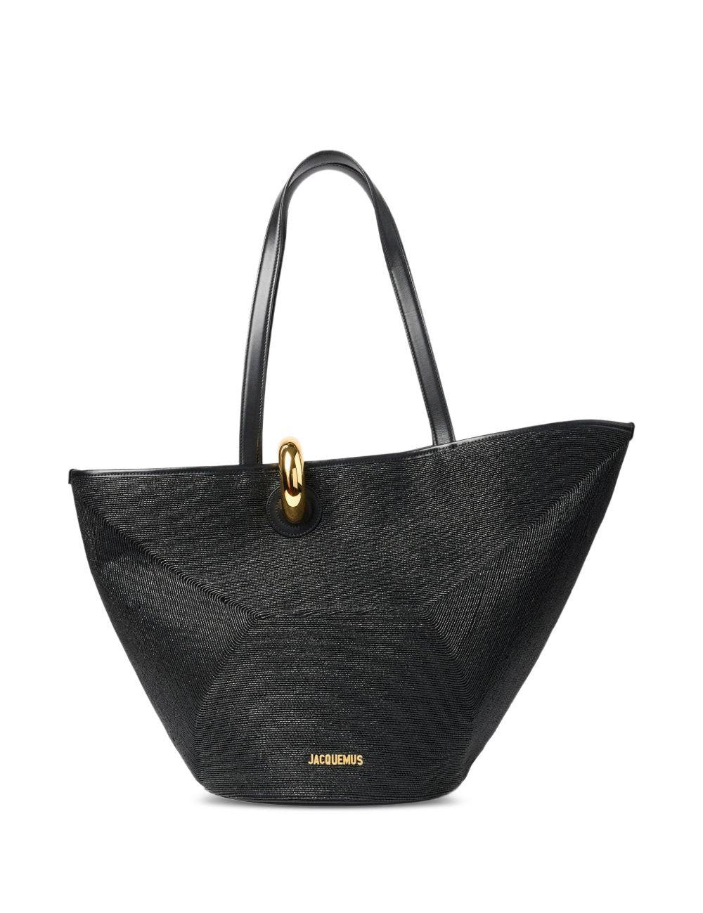 Borsa a spalla le bambola in nero Jacquemus - donna 