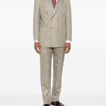 Completo doppiopetto in verde Kiton - uomo 