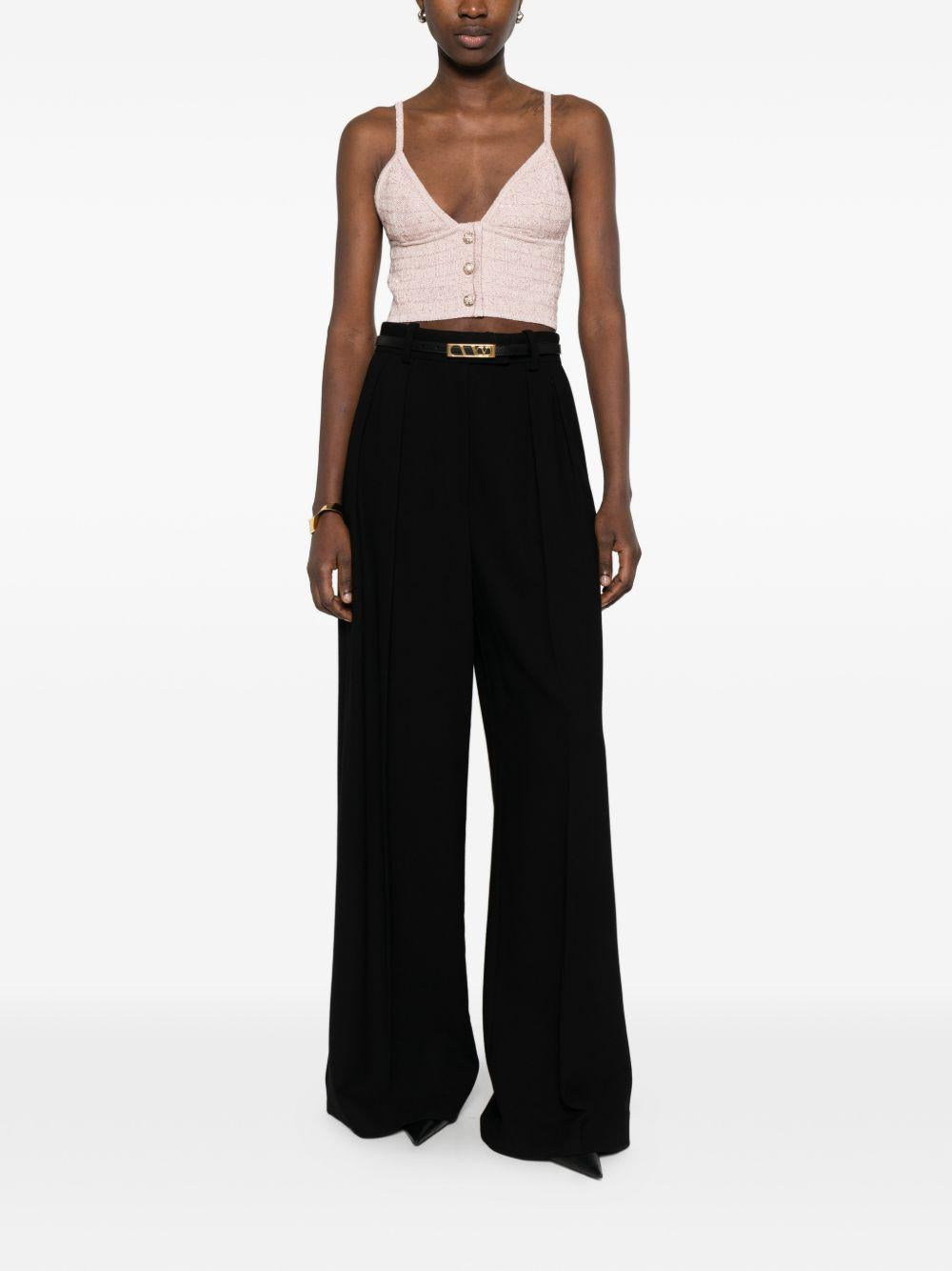 Top con paillettes in rosa Alessandra rich - donna 